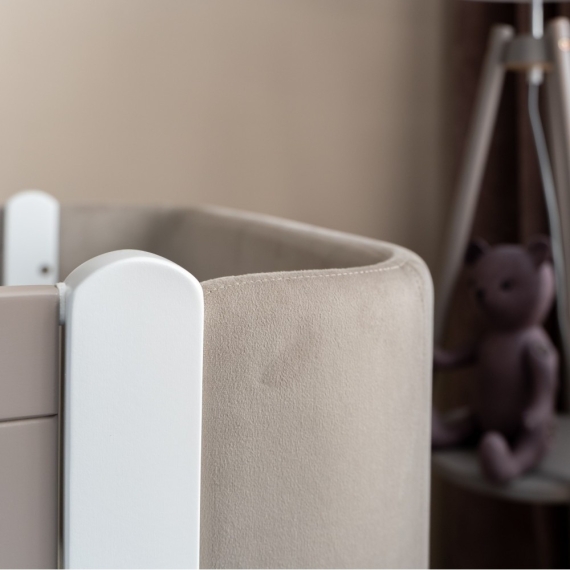 Ліжко дитяче Veres ЛД 5 Монако Велюр (капучино-білий)