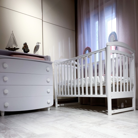 Дитяче ліжечко Верес Соня ЛД-6 італійська система опускання (горіх)