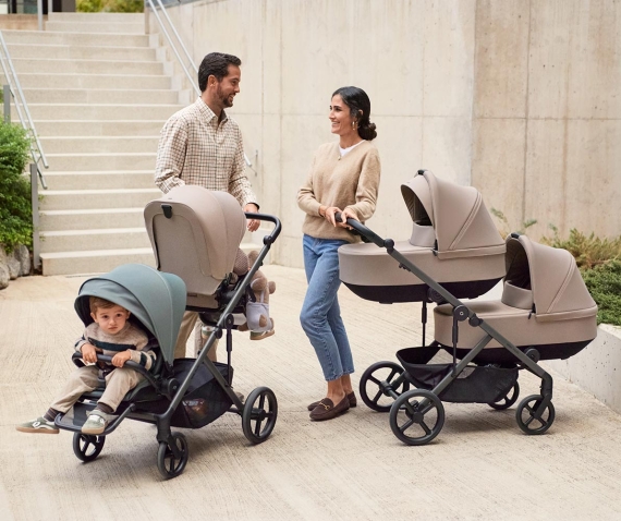 Універсальна коляска 2 в 1 для двійні Anex Modu (Greeny)