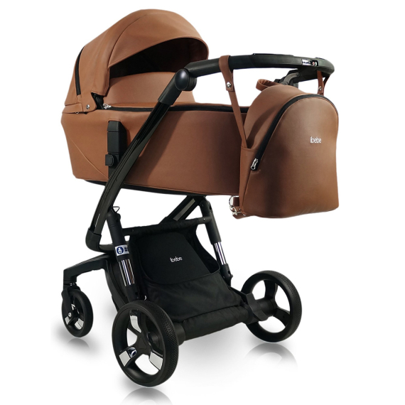 Универсальная коляска 2 в 1 IBEBE I-STOP (Dark Beige Eco)