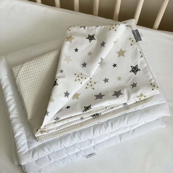 Плед-конверт с одеялом Baby Dream Stars (бежевый)