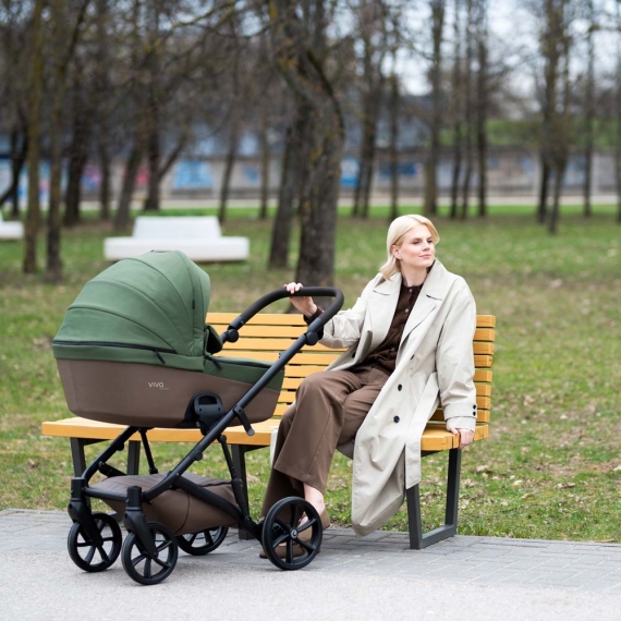 Універсальна коляска 2 в 1 TUTIS VIVA 6 plus (Essential Warm Grey)