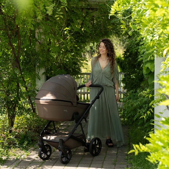 Універсальна коляска 2 в 1 TUTIS VIVA 6 plus (Leather Cappuccion)