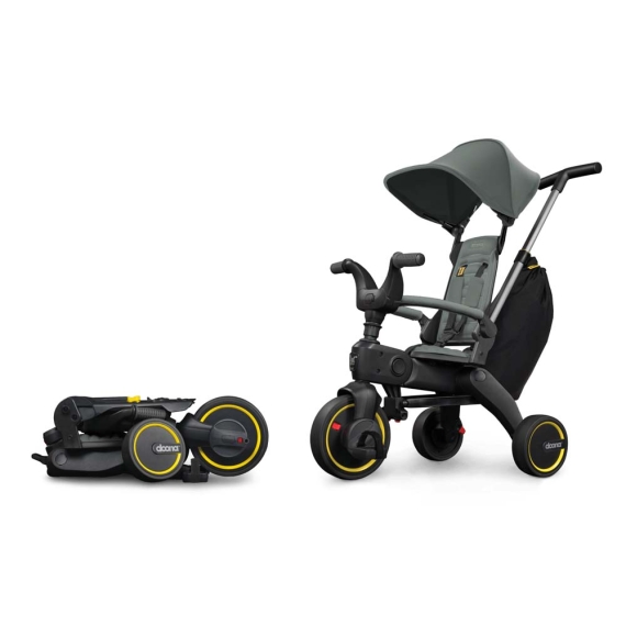Складний 3-колісний велосипед Doona Liki Trike S3 (Slate Green)