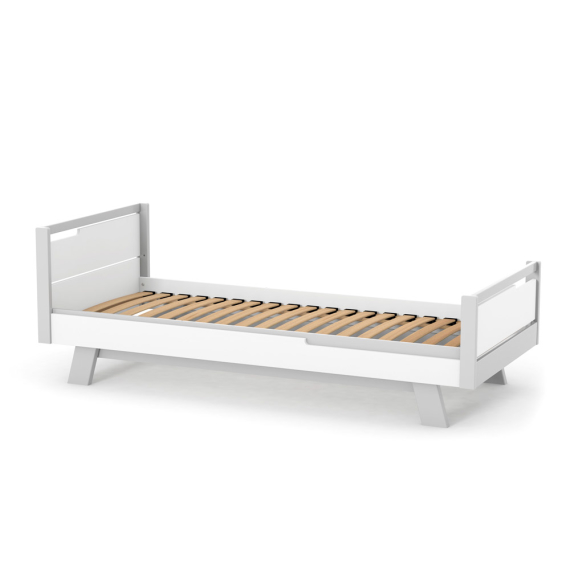 Кровать подростковая Veres Manhattan 1900 × 800 (бело-серый)