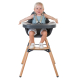 Стілець для годування Childhome Evolu 2 з бампером (natural/anthracite)