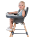 Стілець для годування Childhome Evolu 2 з бампером (natural/anthracite)
