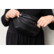 Сумка через плече Childhome Banana bag puffered (black)