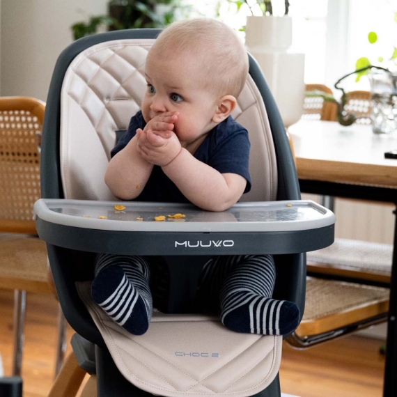 Стільчик для годування Muuvo Choc2 (Powder Pink)