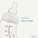 Силіконова соска до пляшечки для годування Difrax S-bottle Natural, розмір M, 2 шт