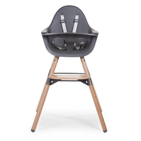 Стілець для годування Childhome Evolu 2 з бампером (natural/anthracite)