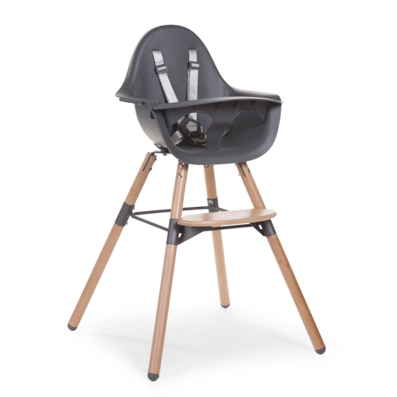 Стілець для годування Childhome Evolu 2 з бампером (natural/anthracite)