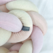 Бортики Маленькая Соня Коса 360 см (розовый/молочный/персик)