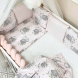 Постільний комплект Маленька Соня Happy night, 6 елементів (Слоники / рожевий)