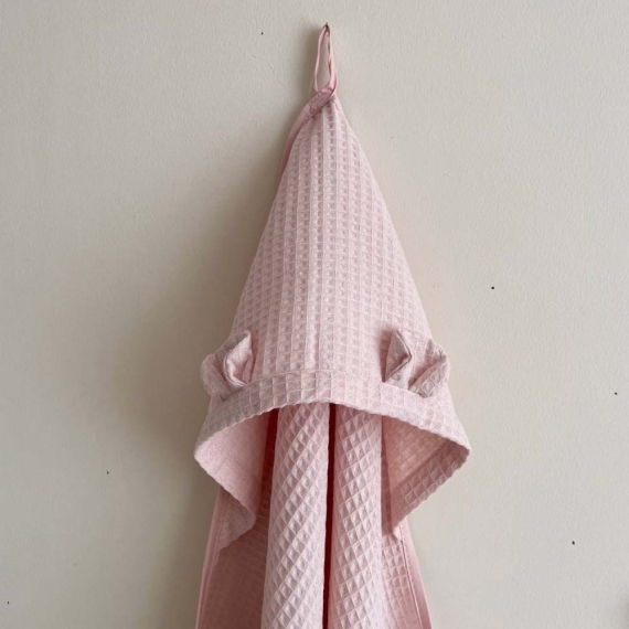 Полотенце-уголок Маленькая Соня Вафля (розовый)