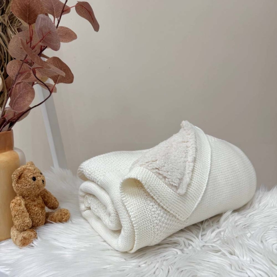 Плед Маленька Соня Teddy Рогожка new (айворі)