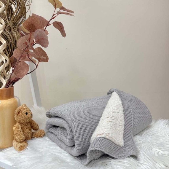 Плед Маленька Соня Teddy Рогожка new (серый)