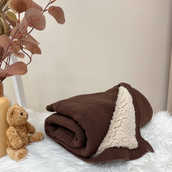 Плед Маленька Соня Teddy Рогожка new (шоколад)