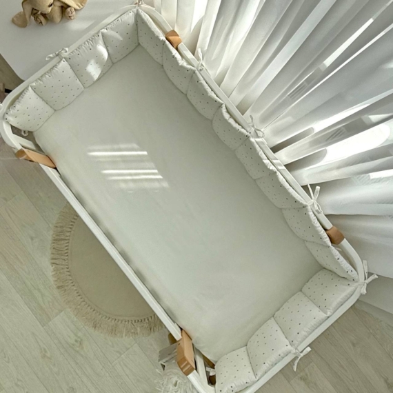Фенс-бортик Маленька Соня Tiny Love (Зірочки на бежевому)