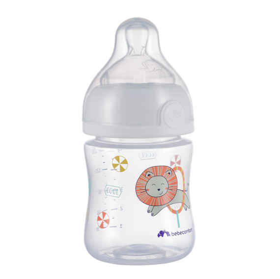 Бутылочка для кормления пластиковая Bebe Confort Emotion, 150 мл, 0-6 мес (белая)