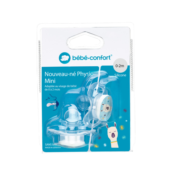 Пустышка силиконовая Bebe Confort Newborn Physio, 2 шт (Bolivia)