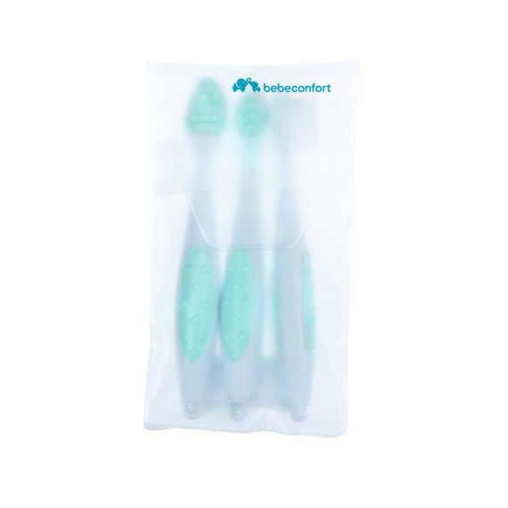 Набор зубных щеток с мешочком для хранения Bebe Confort (Blue)