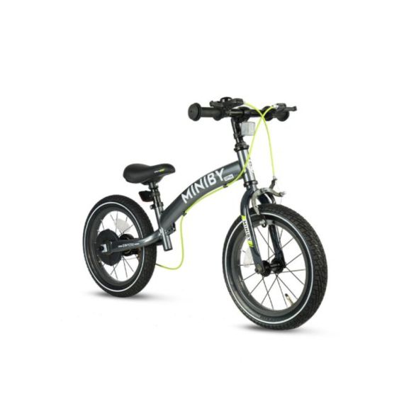 Велосипед-біговел Qplay Miniby 3 в 1/14 (Grey-Green)