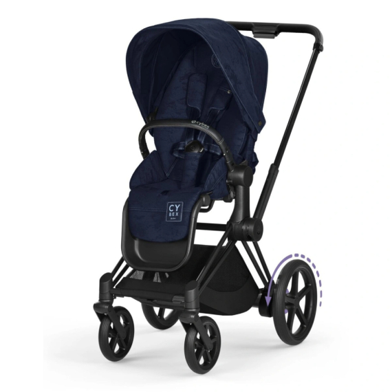 Чохол тканинний з сумкою Cybex Priam Rebellious Luxury (Denim Blue)