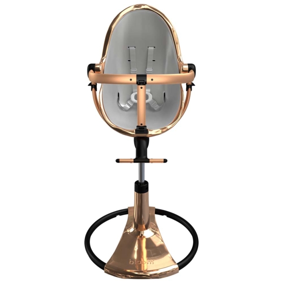 Стільчик для годування Bloom Fresco з вкладишем з екошкіри (Rose Gold / Lunar Silver)