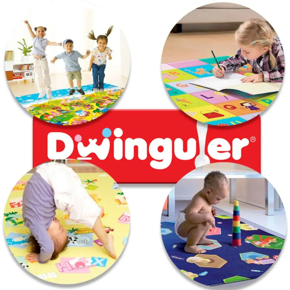 Розвиваючий килимок Dwinguler Dino Land 230х140 см