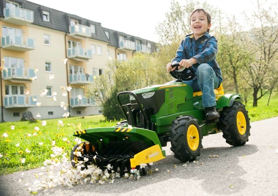 Трактор с ковшом и тормозом Rolly Toys rollyFarmtrac John Deere 7930 зелений