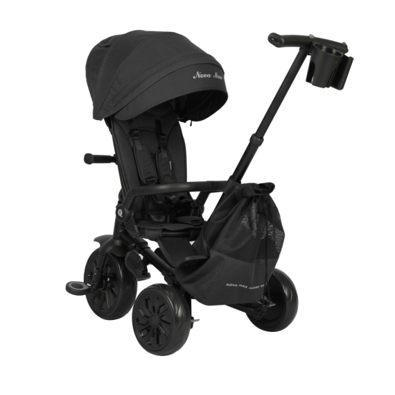 Велосипед складаний триколісний дитячий Qplay Nova Max (Black)