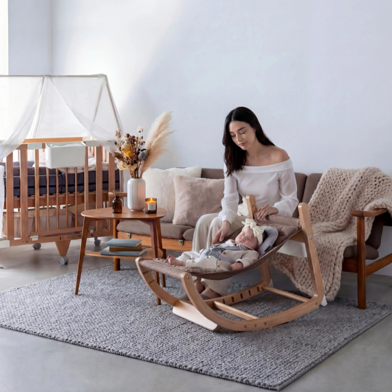 Крісло-гойдалка дитяче 4 в 1 Färska ScrollChair One (Cocoa Brown)