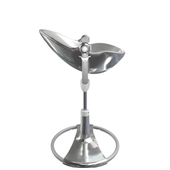Стільчик для годування Bloom Fresco з вкладишем з екошкіри (Silver / Lunar Silver)