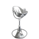 Стільчик для годування Bloom Fresco з вкладишем з екошкіри (Silver / Lunar Silver)