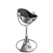 Стільчик для годування Bloom Fresco з вкладишем з екошкіри (Silver / Midnight Black)