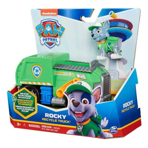 Ігровий набір Paw Patrol Сміттєвоз із водієм Рокі