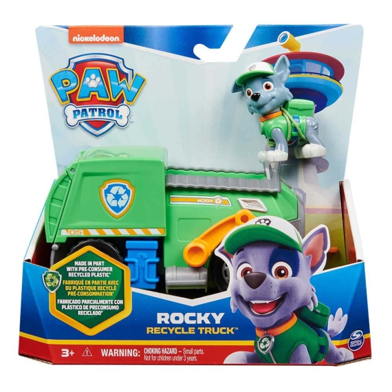 Ігровий набір Paw Patrol Сміттєвоз із водієм Рокі