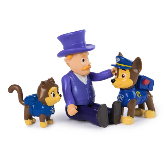 Набір фігурок Paw Patrol Гончик, мер Гамдінґера та кіт