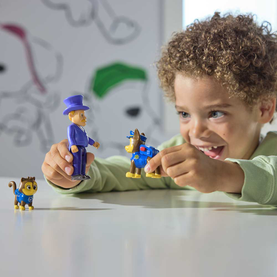 Набір фігурок Paw Patrol Гончик, мер Гамдінґера та кіт