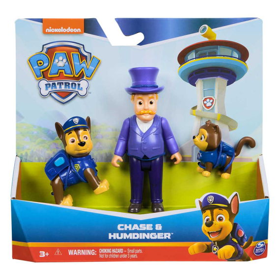 Набір фігурок Paw Patrol Гончик, мер Гамдінґера та кіт