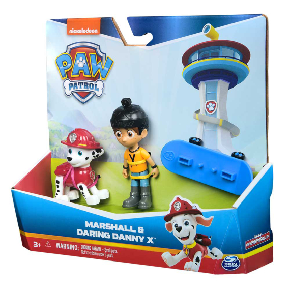 Набір фігурок Paw Patrol Маршал і Сміливий Денні на скейті