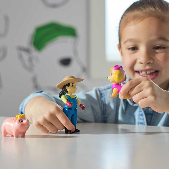 Набір фігурок Paw Patrol Скай, фермер Юмі та свинки
