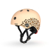 Шлем защитный детский Scoot and Ride с фонариком, 45-51 см (леопард)