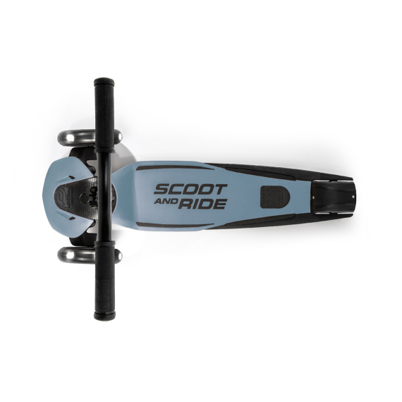Самокат Scoot and Ride Highwaykick-5 с светящимися колесами (Steel)
