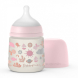 Пляшечка Suavinex Memories - історії малюків з фізіологічною соскою SX PRO, повільний потік, 150 мл (рожева)