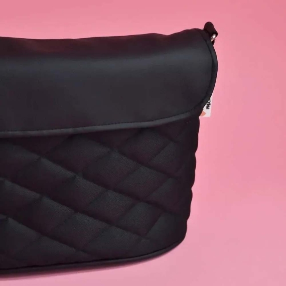 Сумка на візок Decoza Moms (Чорний оксфорд та чорна екошкіра)