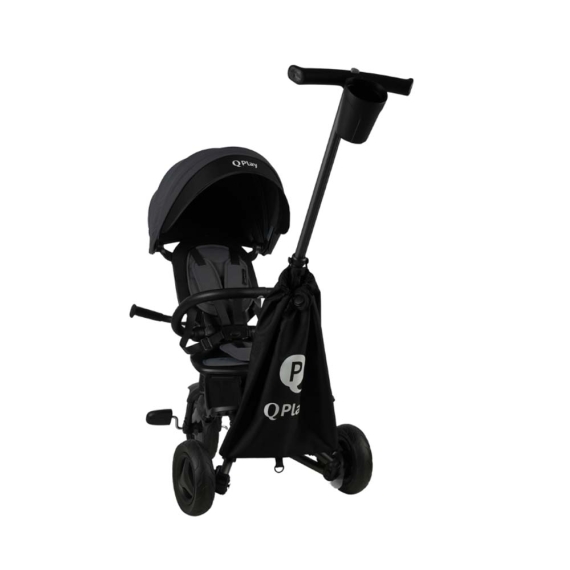 Велосипед складаний триколісний QPlay Nova+ Rubber (Ultimate Black)