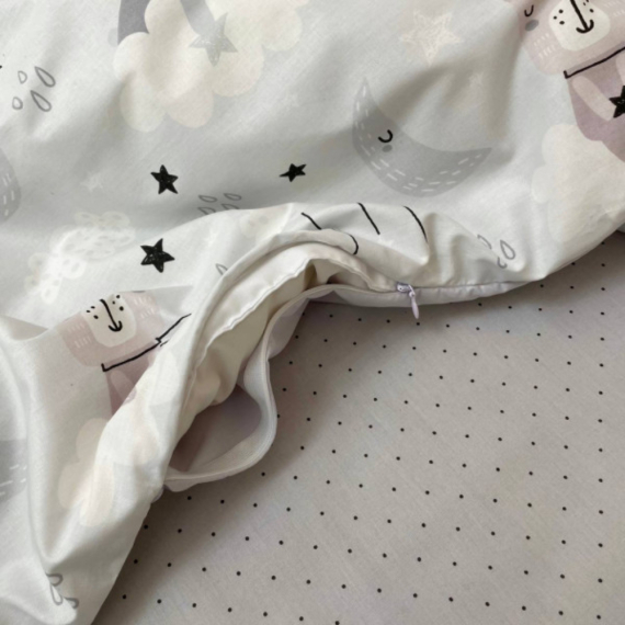 Змінний комплект Маленька Соня Baby Dream (Коти у хмарах/сірий)