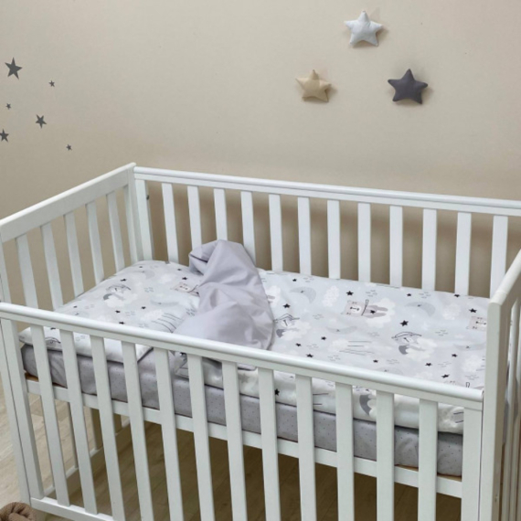 Змінний комплект Маленька Соня Baby Dream (Коти у хмарах/сірий)